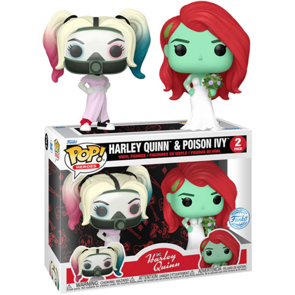 Harley Quinn Animated Series Funko Pops Includes Poison Ivy Wedding 2-Pack  Exclusive