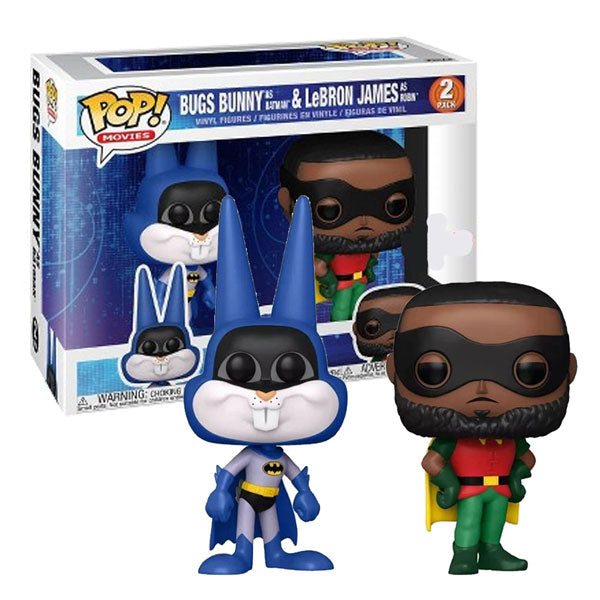  Funko! Pop - 2PK Exclusive Space Jam 2 - Bugs as Batman & Lebron  James : Toys & Games