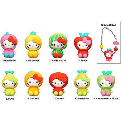 Hello Kitty - 3D Foam Bag Clips Fruits (1 Unit)