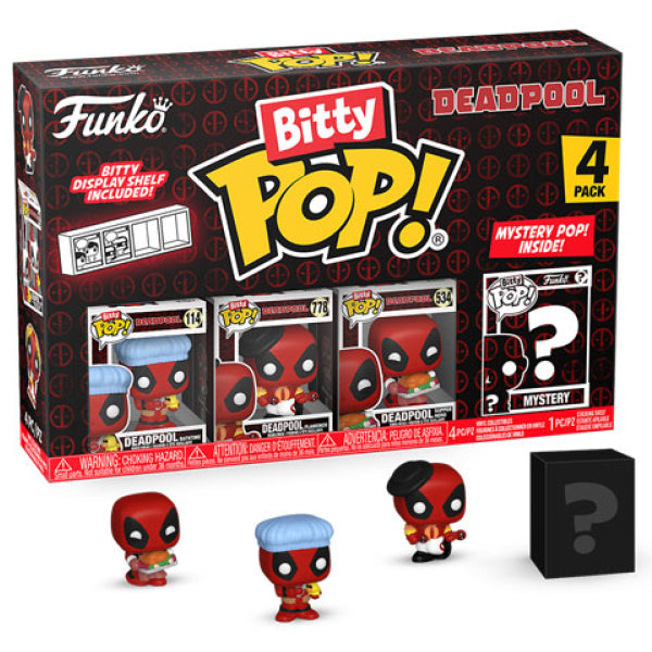 Deadpool - Bathtime Bitty Pop! Vinyl 4 Pack