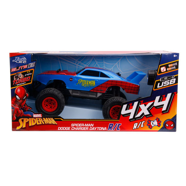 Hollywood Rides - Dodge Charger Daytona (SpiderMan) 1:12 Remote Control Car