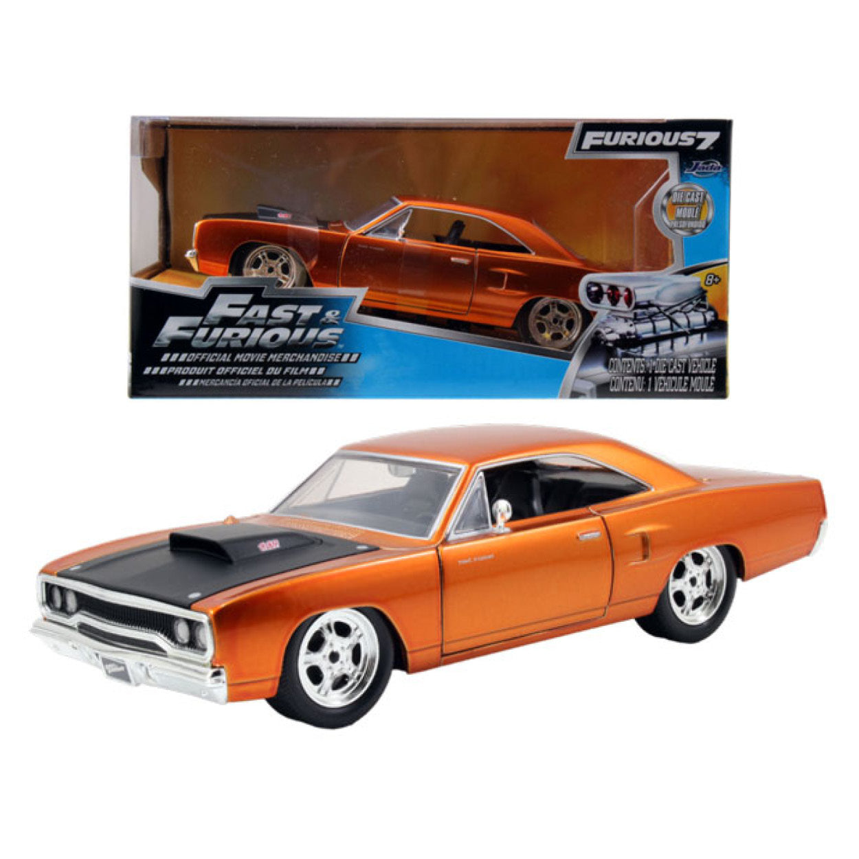 Furious 7 - 1970 Dom's Plymouth Road Runner BK 1:24 Scale Hollywood Ride