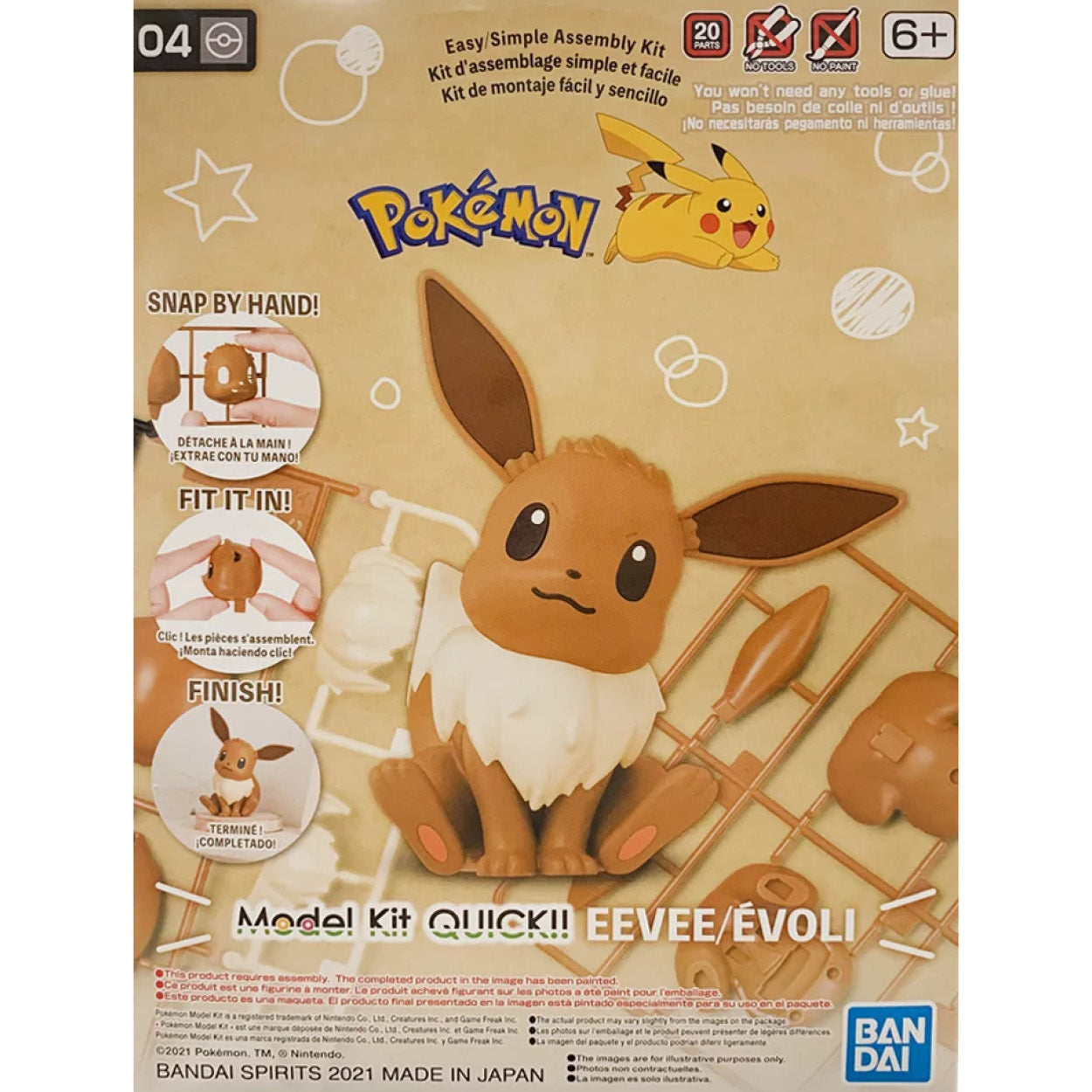 Pokemon Model Kit Quick!! 04 Eevee