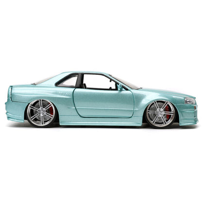 Fast And Furious - 2002 Nissan Skyline GT-R (R34) 1:24 Scale