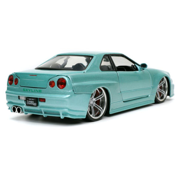 Fast And Furious - 2002 Nissan Skyline GT-R (R34) 1:24 Scale