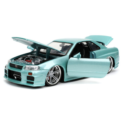 Fast And Furious - 2002 Nissan Skyline GT-R (R34) 1:24 Scale