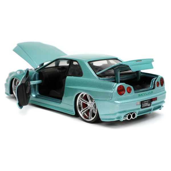 Fast And Furious - 2002 Nissan Skyline GT-R (R34) 1:24 Scale