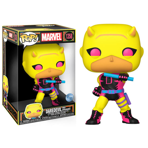 Marvel - Daredevil (1st Appear) Black Light 10 Inch US Exclusive Pop! Vinyl