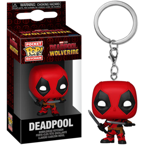 Image of Deadpool & Wolverine (2024) - Deadpool Pocket Pop! Keychain