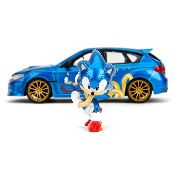 Sonic - Subaru STI with Sonic Figure 1:24 Scale Diecast Vehicle