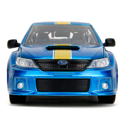 Sonic - Subaru STI with Sonic Figure 1:24 Scale Diecast Vehicle