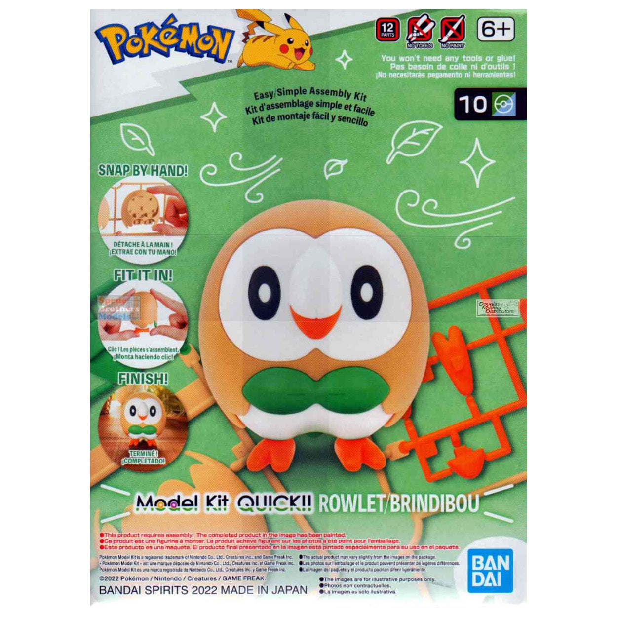 Pokemon Model Kit Quick!! 10 Rowlet