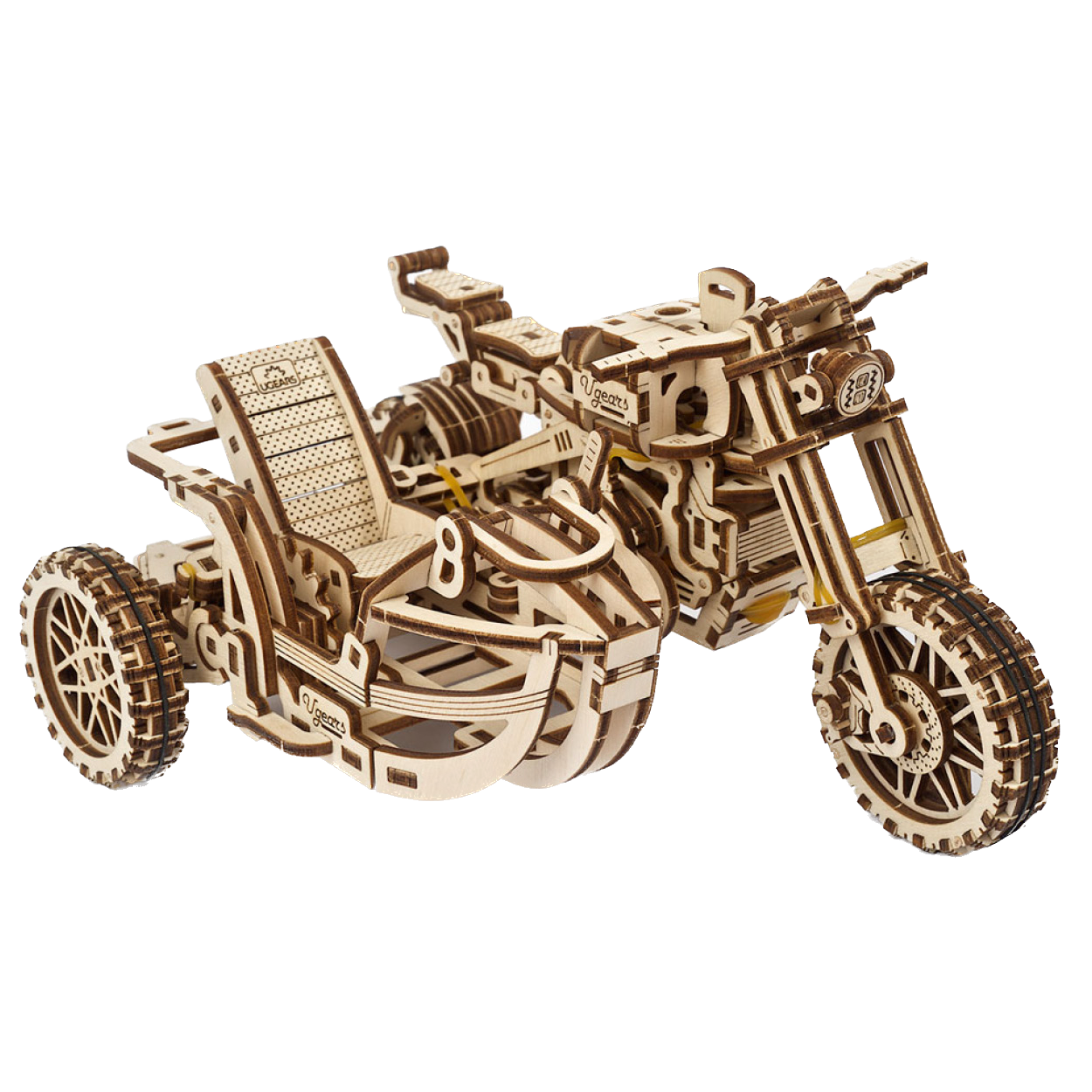 UGears Scrambler UGR-10 with Sidecar