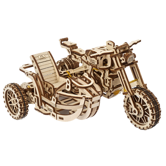 UGears Scrambler UGR-10 with Sidecar