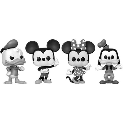 Disney - Mickey and Friends (Black & White) Pop! Vinyl 4-Pack