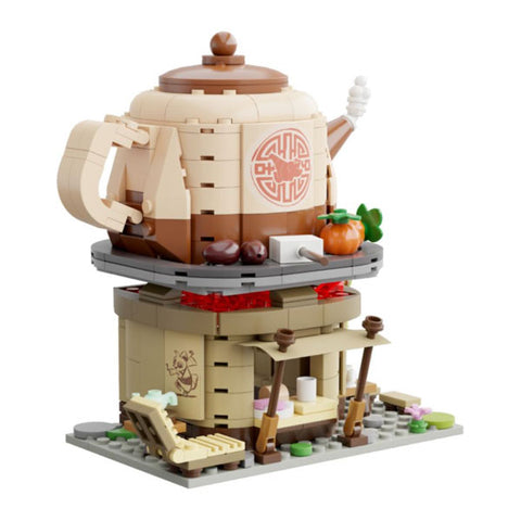 Image of Kung Fu Panda - Shifu's Tea Stall Mini Street View Building Block Construction Set (335 Pieces)