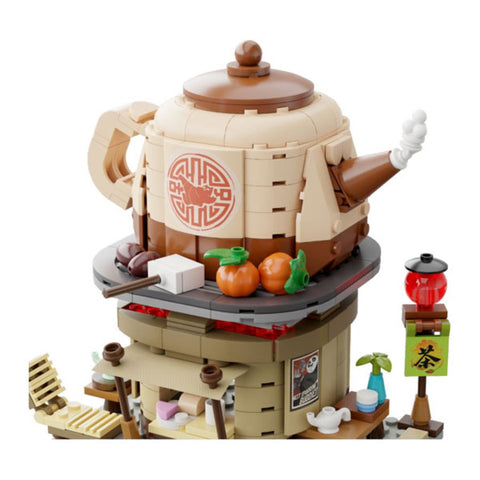 Image of Kung Fu Panda - Shifu's Tea Stall Mini Street View Building Block Construction Set (335 Pieces)