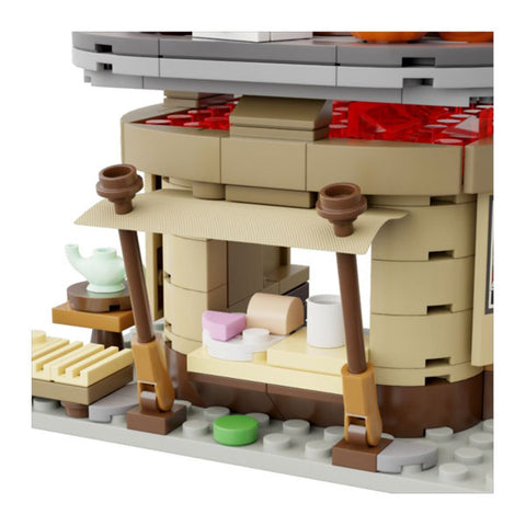 Image of Kung Fu Panda - Shifu's Tea Stall Mini Street View Building Block Construction Set (335 Pieces)