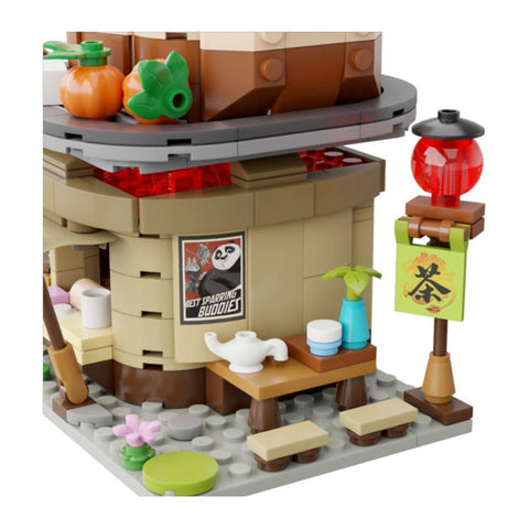 Image of Kung Fu Panda - Shifu's Tea Stall Mini Street View Building Block Construction Set (335 Pieces)