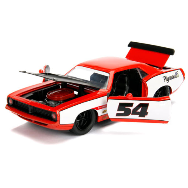 Big Time Muscle - 1973 Plymouth Barracuda 1:24 Scale Diecast Vehicle