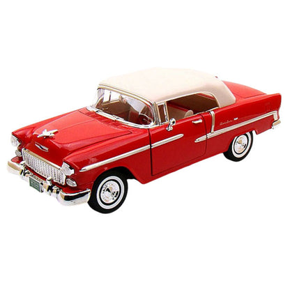 Timeless Legends - 1:18 Scale 1955 Chevy Bel Air (Convertible with Soft Top) [Red]