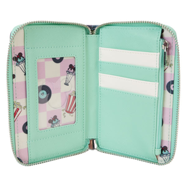 Loungefly - Disney - Mickey & Minnie Date Drive-In Zip Wallet