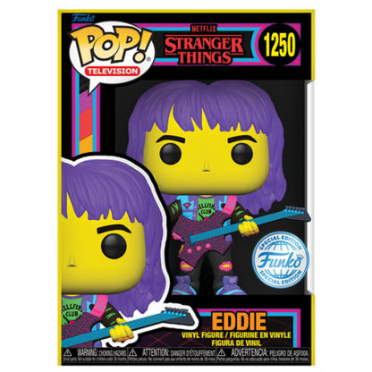 Stranger Things - Eddie with Guitar Blacklight US Exclusive Pop! Vinyl