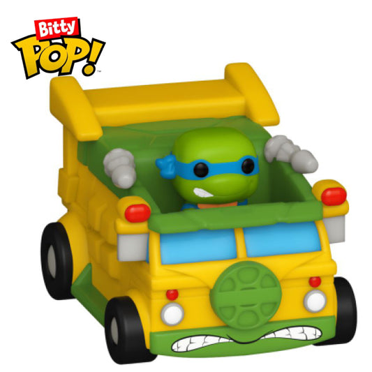 Teenage Mutant Ninja Turtles - Leonardo with Teenage Mutant Ninja Turtles Van Bitty Pop! Ride