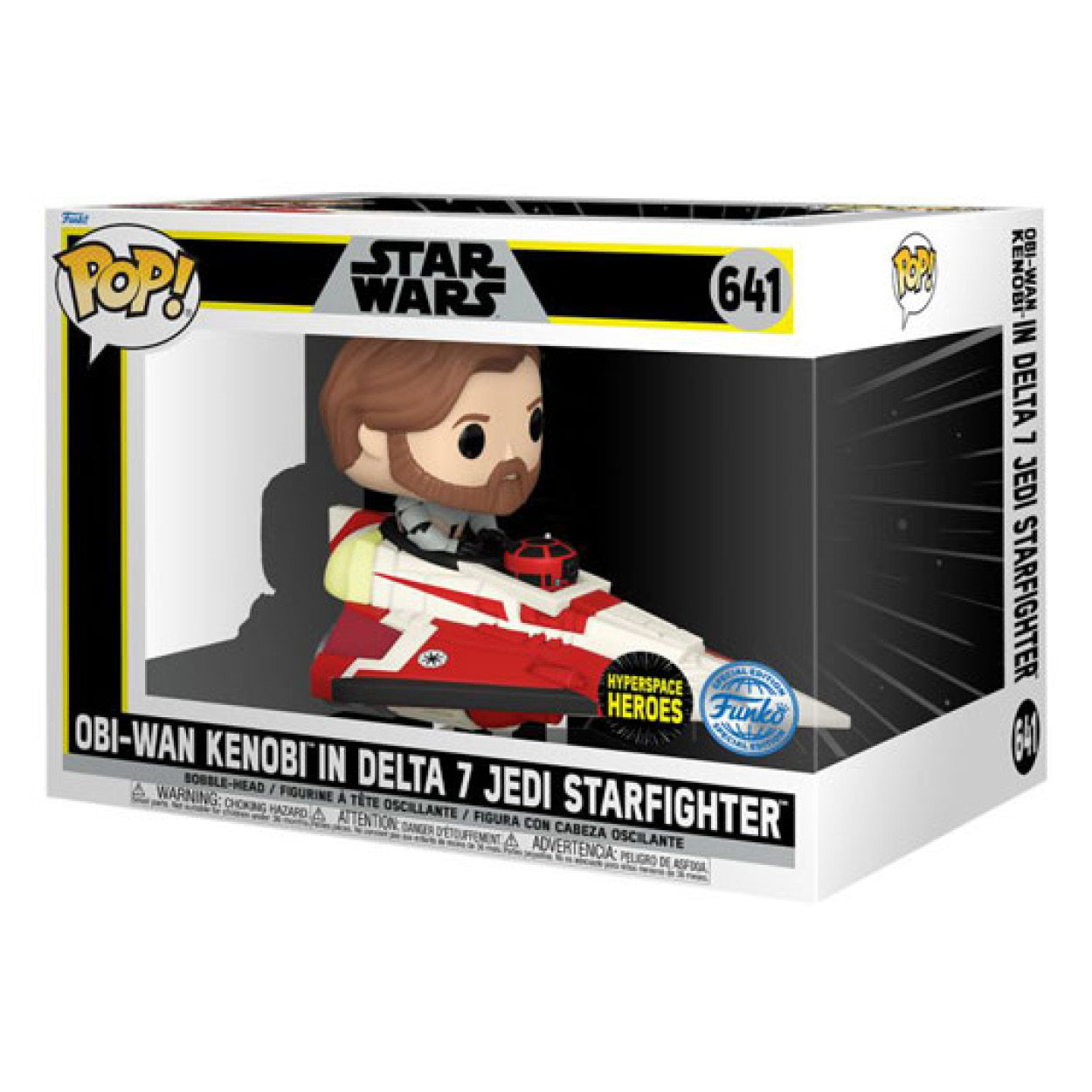 Star Wars: The Clone Wars - Obi-Wan in Delta 7 US Exclusive Pop! Ride