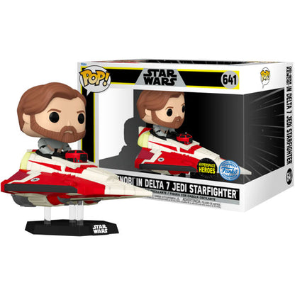 Star Wars: The Clone Wars - Obi-Wan in Delta 7 US Exclusive Pop! Ride