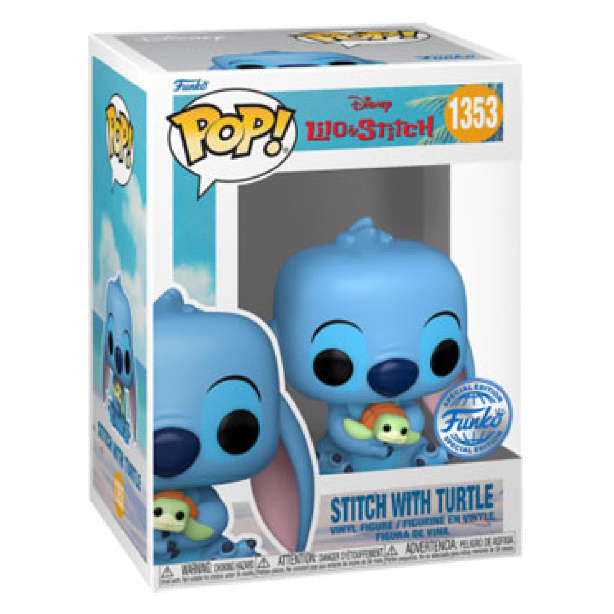 Lilo & Stitch - Stitch with Turtle Pop! Vinyl