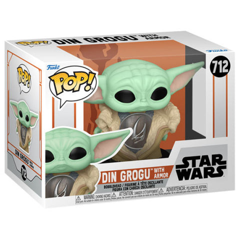 Image of Star Wars: The Mandalorian - Din Grogu with Armor Pop! Vinyl