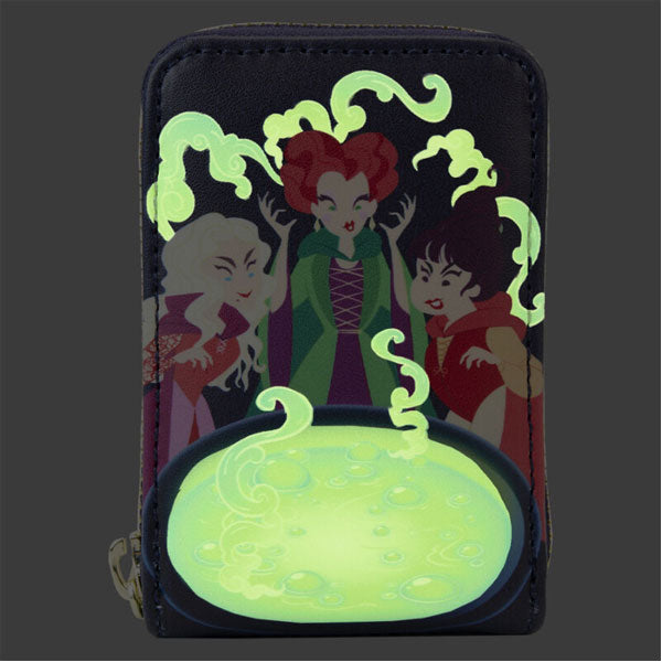 Loungefly - Hocus Pocus - Sanderson Sisters Cauldron Glow Accordion Wallet