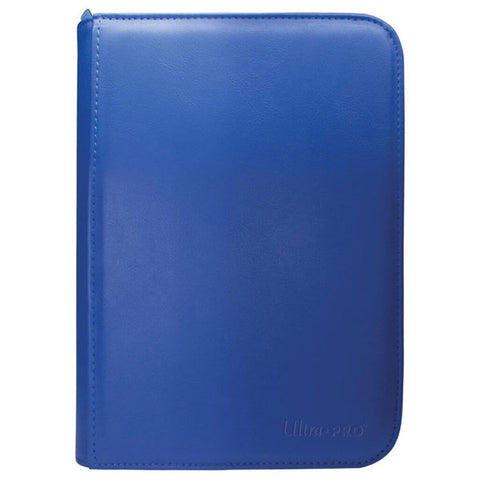 Image of ULTRA PRO Binder - Vivid 4-Pocket Zippered Pro-Binder: Blue