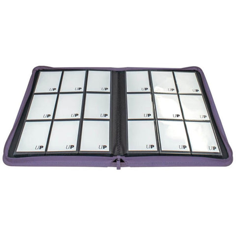 Image of ULTRA PRO Binder - Vivid 9-Pocket Zippered Pro-Binder: Purple