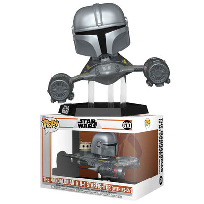 Star Wars: Mandalorian - Mandalorian in N-1 Starfighter & R5-D4 Pop! Vinyl Ride