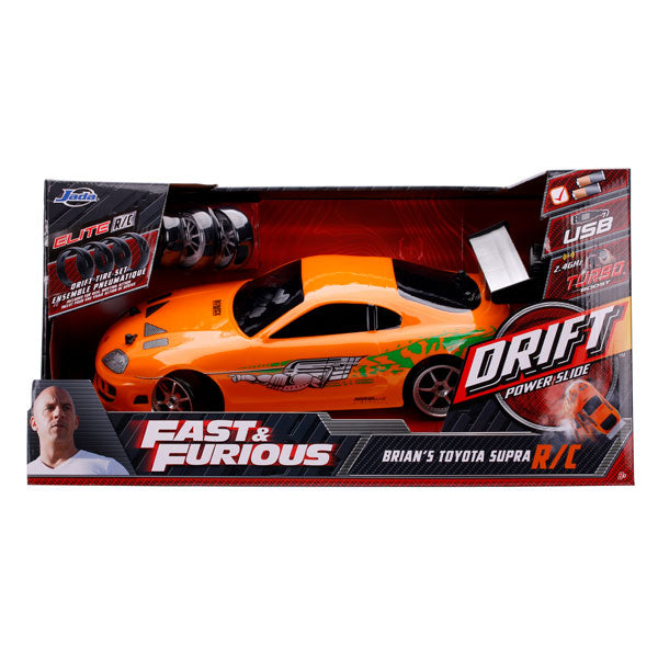 Fast & Furious - 1995 Toyota Supra (Orange) 1:10 Remote Control Car