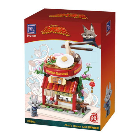 Image of Kung Fu Panda - Zhen's Ramen Stall Mini Street View Building Block Construction Set (359 Pieces)