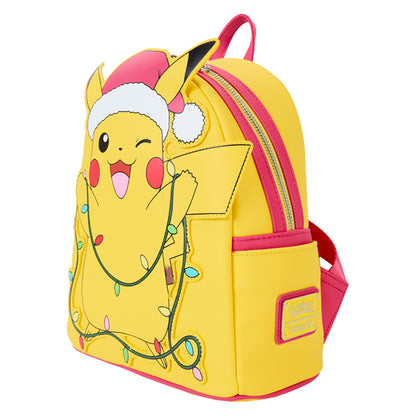 Loungefly - Pokemon - Santa Pikachu Christmas Lights Light Up Mini Backpack