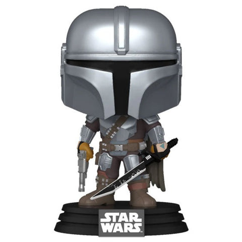 Image of Star Wars: Mandalorian - Mandalorian with DarkSaber Pop! Vinyl