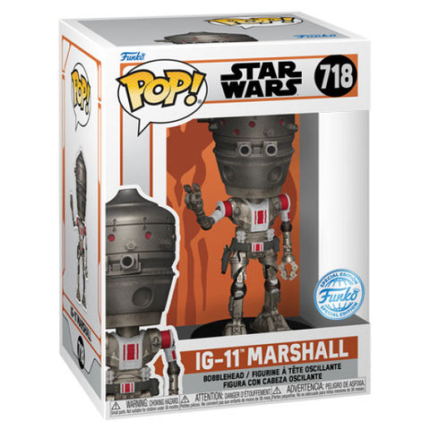 Image of Star Wars - The Mandalorian - IG-11 Marshall US Exclusive Pop! Vinyl