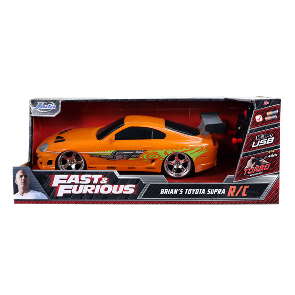 Fast & Furious - 1995 Toyota Supra (Orange) 1:16 Remote Control Car