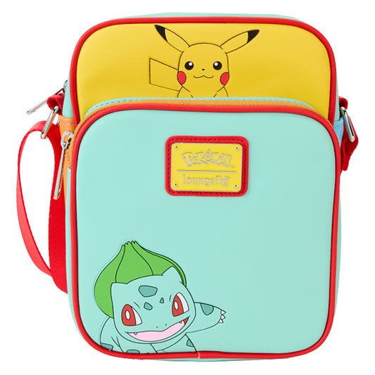 Loungefly - Pokemon - Colour Block Starters Crossbody Bag