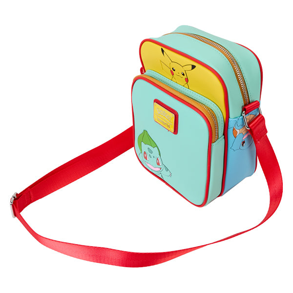 Loungefly - Pokemon - Colour Block Starters Crossbody Bag