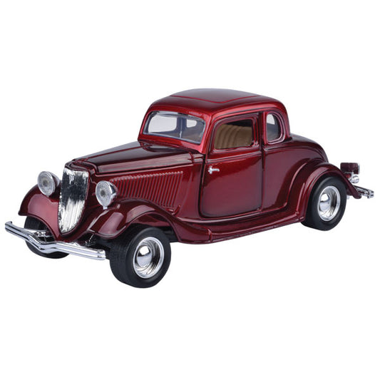 Timeless Legends - 1:24 Scale 1934 Ford Coupe (Hardtop) [Red]