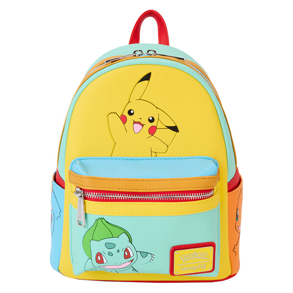 Loungefly - Pokemon - Colour Block Starters Mini Backpack