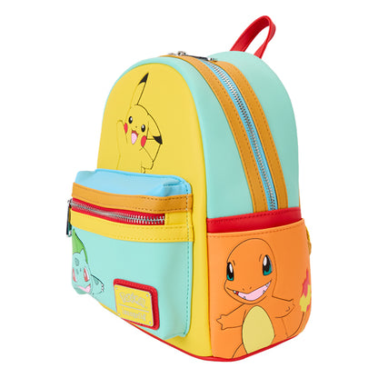 Loungefly - Pokemon - Colour Block Starters Mini Backpack