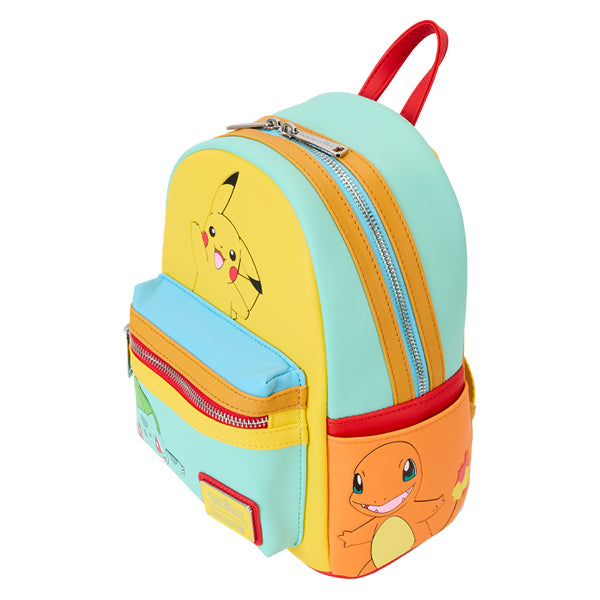 Loungefly - Pokemon - Colour Block Starters Mini Backpack