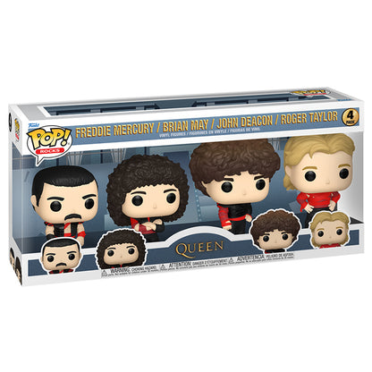 Queen - Freddie Mercury, Brian May, John Deacon & Roger Taylor Pop! Vinyl 4 Pack