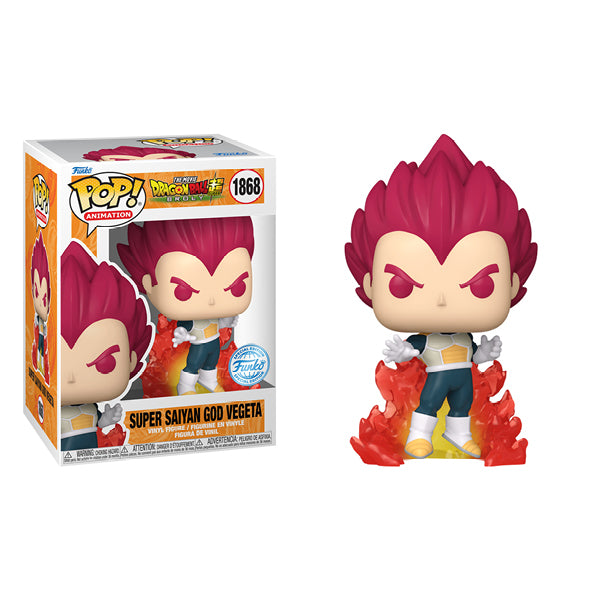 Dragon Ball Super - Broly - Super Saiyan God Vegeta (With Flames) US Exclusive Pop! Vinyl